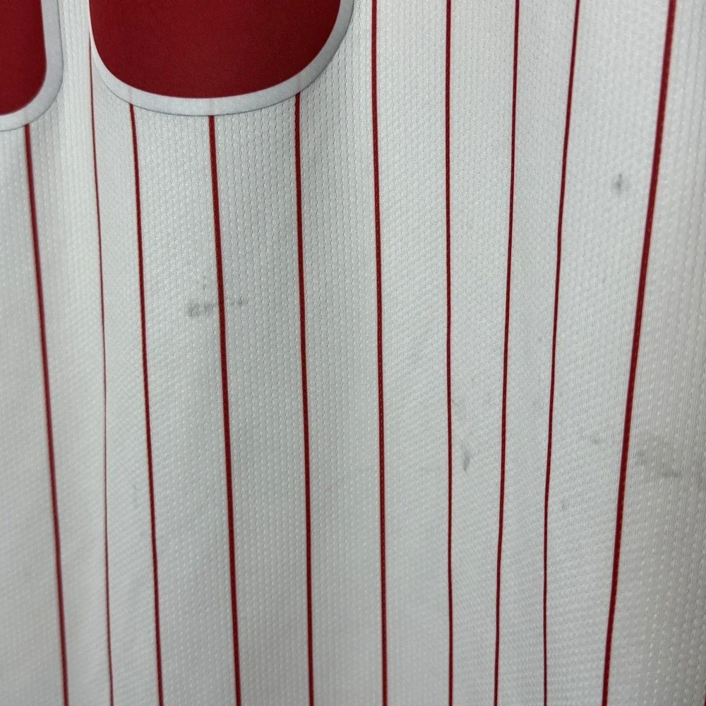 JT Realmuto White Phillies Men's Stitched Jersey Large -Issues